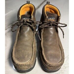 Ariat Edge LTE Moc Composite Toe Work Boot Men's 10D Brown Leather